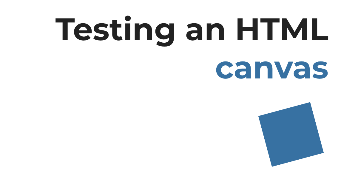 Testing an HTML canvas with Cypress