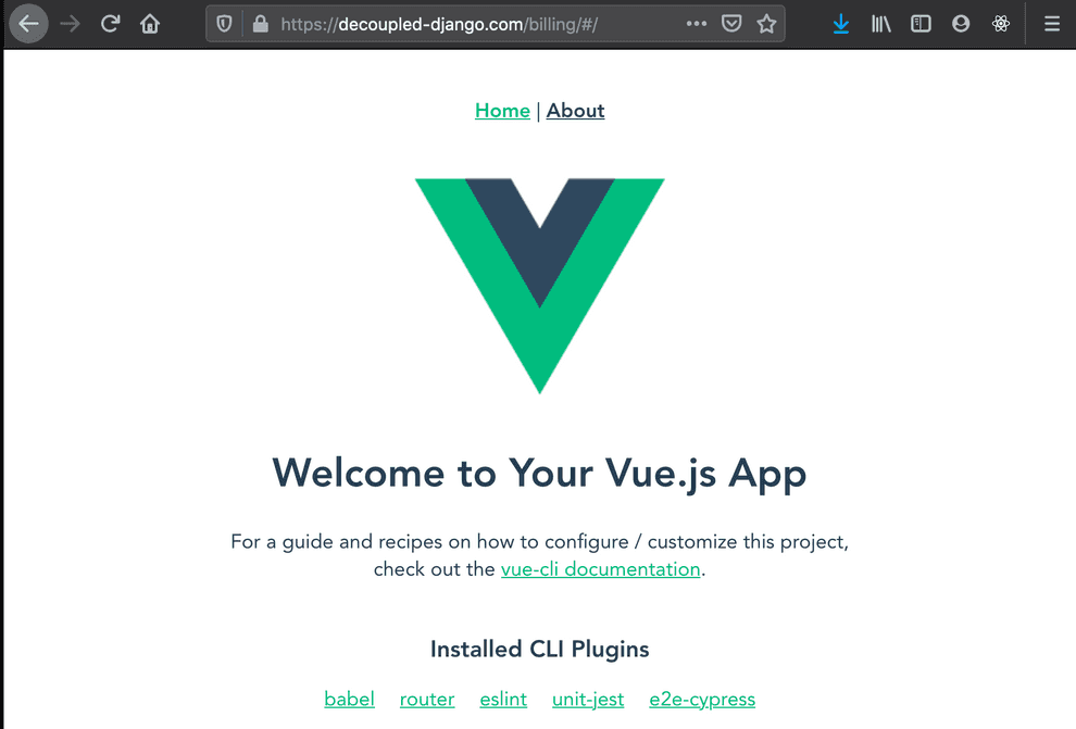 Serving Vue.js single-page in production with Django